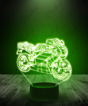 Lampka LED 3D Plexido Motor Wyścigowy - 1