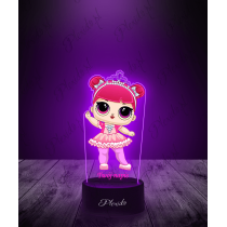 Lampka LED 3D Plexido z Nadrukiem LOL Surprise Crystal Queen - 1