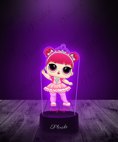 Lampka LED 3D Plexido z Nadrukiem LOL Surprise Crystal Queen - 1