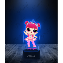 Lampka LED 3D Plexido z Nadrukiem LOL Surprise Crystal Queen - 2