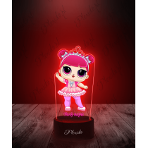 Lampka LED 3D Plexido z Nadrukiem LOL Surprise Crystal Queen - 3