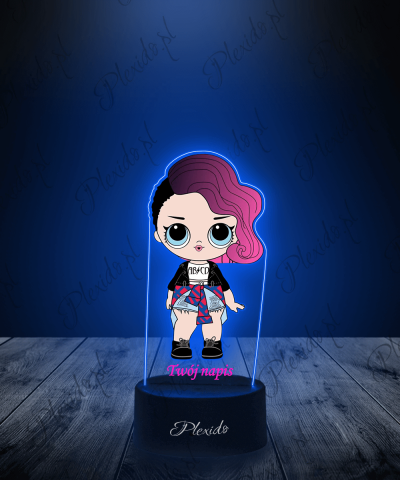 Lampka LED 3D Plexido z Nadrukiem LOL Surprise Rocker - 1