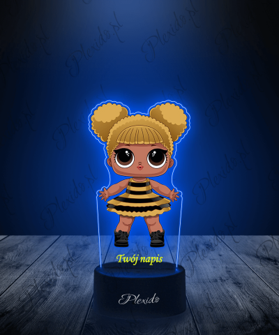 Lampka LED 3D Plexido z Nadrukiem LOL Surprise Queen Bee - 1