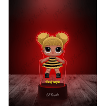 Lampka LED 3D Plexido z Nadrukiem LOL Surprise Queen Bee - 2