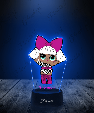 Lampka LED 3D Plexido z Nadrukiem LOL Surprise Diva - 1