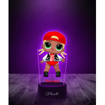 Lampka LED 3D Plexido z Nadrukiem LOL Surprise MC Swag - 1