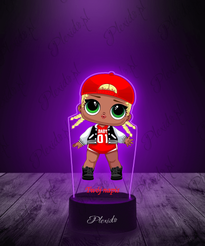 Lampka LED 3D Plexido z Nadrukiem LOL Surprise MC Swag - 1