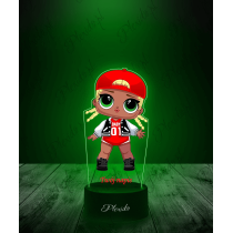 Lampka LED 3D Plexido z Nadrukiem LOL Surprise MC Swag - 3