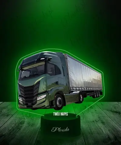 Lampka LED 3D Plexido z Nadrukiem Ciężarówka Iveco S-Way - 1