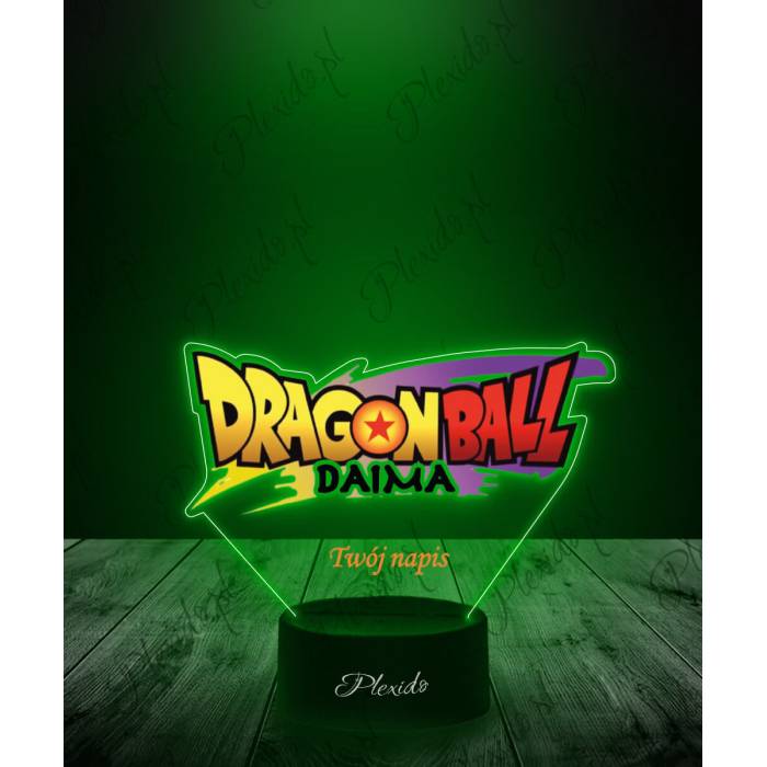 Lampka LED 3D Plexido z Nadrukiem Anime Dragon Ball Daima Logo - 1