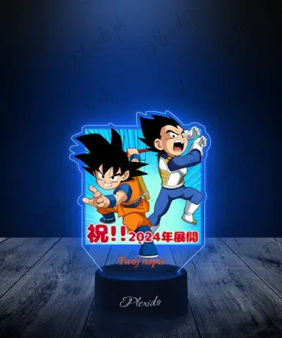 Lampka Na Biurko z Nadrukiem Prezent Anime Dragon Ball Daima Goku Vegeta - 1