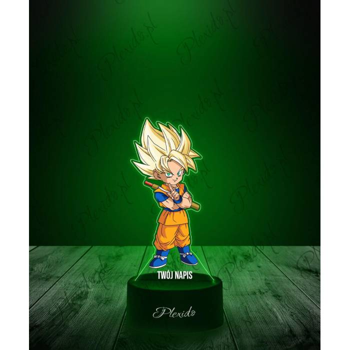 Lampka LED 3D Plexido z Nadrukiem Prezent Anime Dragon Ball Super Saiyan - 1