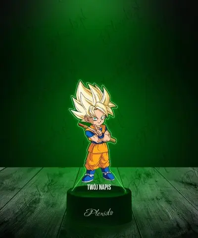 Lampka LED 3D Plexido z Nadrukiem Prezent Anime Dragon Ball Super Saiyan - 1