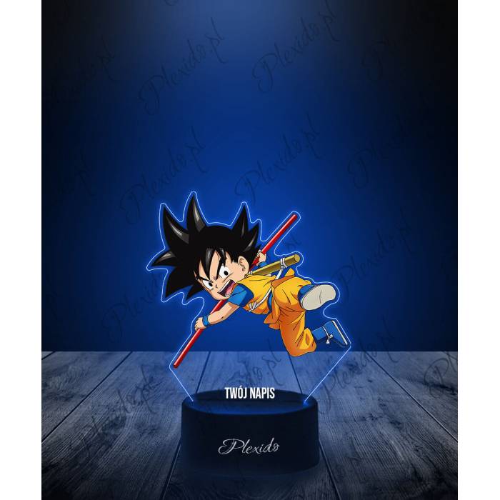 Lampka LED 3D Plexido z Nadrukiem Prezent Anime Dragon Ball Son Goku - 1