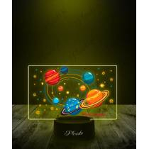 Lampka LED 3D Plexido z Nadrukiem Prezent Astronomia Układ Słoneczny - 2