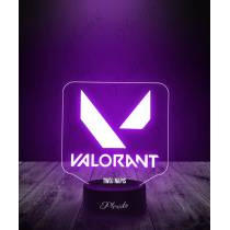 Lampka LED 3D Plexido Prezent Valorant Logo - 3