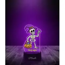 Lampka LED 3D Plexido z Nadrukiem Halloween Szkielet - 2