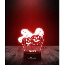 Lampka LED 3D Plexido Halloween Straszne Dynie - 1