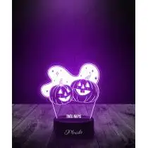 Lampka LED 3D Plexido Halloween Straszne Dynie - 3