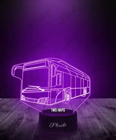 Lampka LED 3D Plexido Autobus Solaris Urbino Electric - 1