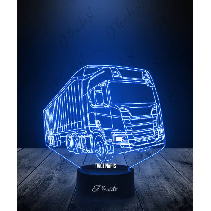 Lampka LED 3D Plexido Ciężarówka Scania R560 - 1