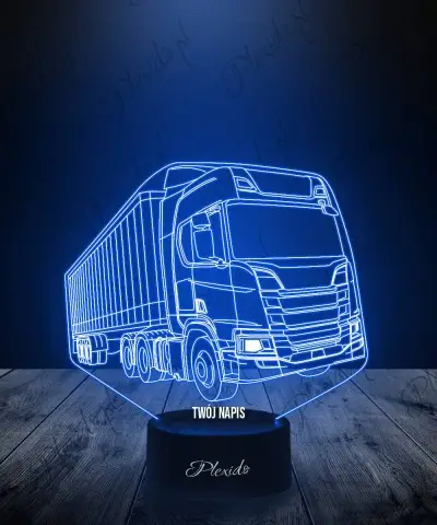 Lampka LED 3D Plexido Ciężarówka Scania R560 - 1