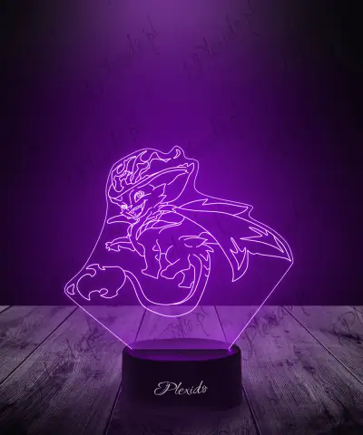 Lampka LED 3D Plexido Leaque Of Legends Smolder - 1