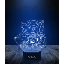 Lampka LED 3D Plexido Leaque Of Legends Gnar - 1