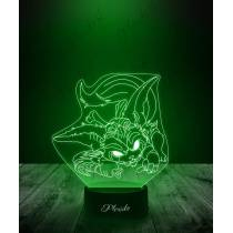 Lampka LED 3D Plexido Leaque Of Legends Gnar - 3