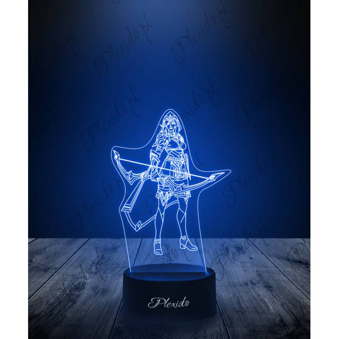 Lampka LED 3D Plexido Leaque Of Legends Ashe - 1