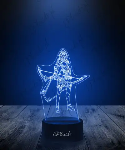 Lampka LED 3D Plexido Leaque Of Legends Ashe - 1