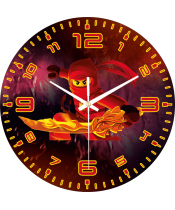 zegar_ścienny_dla_dzieci_plexido_ninjago_kai