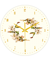 zegar_ścienny_do_biura_plexido_kwiaty