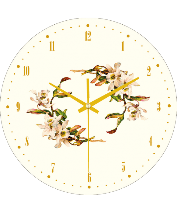 zegar_ścienny_do_biura_plexido_kwiaty