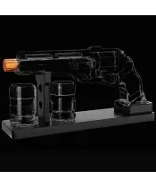 Whiskey Set Carafe Shotgun + 2 Glasses as a Gift - 5
