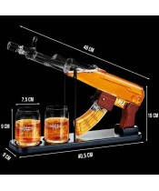 Zestaw do Whisky Karafka Karabin Bez Kolby + 2 Szklanki na Prezent - 5