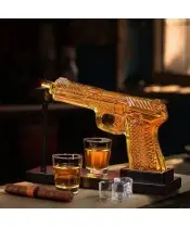 Zestaw do Whisky Karafka Pistolet + 2 Kieliszki na Prezent - 2