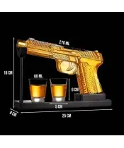 Zestaw do Whisky Karafka Pistolet + 2 Kieliszki na Prezent - 3