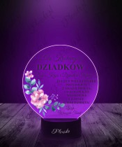 Lampka LED 3D Plexido Z Nadrukiem Dla Kochanych Dziadków - 3