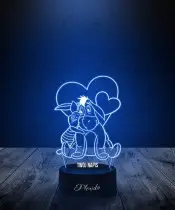 3D LED Lamp Eeyore and Piglet As A Gift For A Child