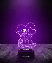 3D LED Lamp Eeyore and Piglet As A Gift For A Child