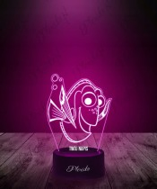 3D LED Lamp Fairy Tale Finding Nemo Dory Fish For Children