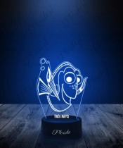 3D LED Lamp Fairy Tale Finding Nemo Dory Fish For Children