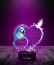 Plexido LED Lamp First Communion Souvenir Mary