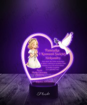 3D LED Lamp Souvenir For A Girl's Holy Communion