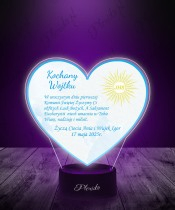 Plexido LED Lamp Holy Communion Souvenir Heart IHS