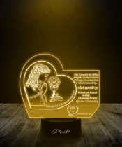 3D LED Plexido Lampe Heilige Kommunion Souvenir Geschenk