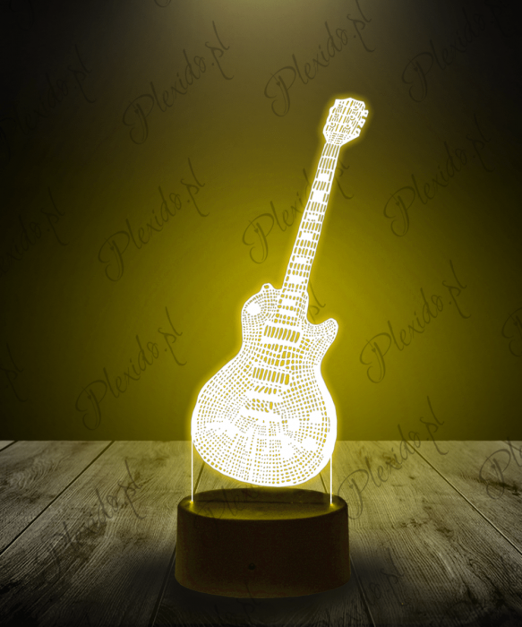 Lampka LED 3D Plexido Gitara Elektryczna - 1