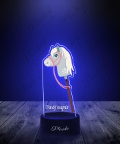 3D Plexido LED Lamp with Hobby Horse Print