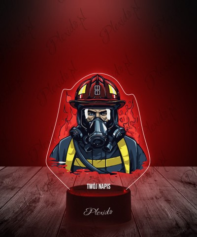 3D Plexido LED Lamp Fireman...